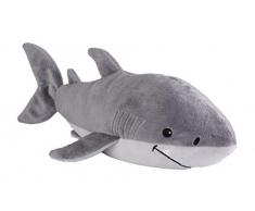 Warmies Cuscino termico/peluche Hai al miglio, imbottitura di lavanda, 40 cm, 700 g