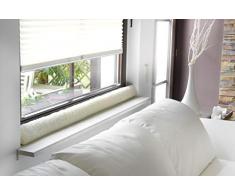 K. & N. Schurwolle 320072 Paraspifferi in Lana Vergine per finestre, 150 cm, Colore Naturale