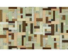Scrapwood Wallpaper by Piet Hein Eek Tappezzeria in stoffa effetto legno, 1 rotolo 900 x 48,7 cm, colore: Beige