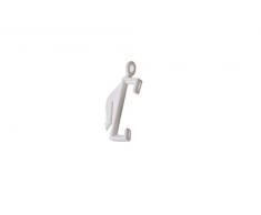 Bulk Hardware BH03707 Ganci Scorrevoli per Tende su Binario Harrison Drape, Bianco, Set di 100