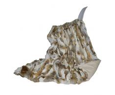 WYFDC Coperta Coperta Invernale Caldo Naturale Coniglio Pelliccia Coperta Patchwork Reale della Pelliccia del Coniglio Gettare Personalizzato Morbido Fatto A Mano Drop Ship