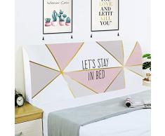 HOME MEIRONG Letto Fodera della testata letto Protector Stretch antipolvere copriletto capo per Twin regina completa California letti 200 70cm *