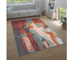 Tappeto Salotto Moderno Soggiorno Pelo Corto Moderno Motivo Astratto Vintage, Dimensione:160x220 cm, Colore:Multicolore 4