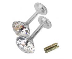 Pixnor - Set di 2 ganci fermatenda da muro