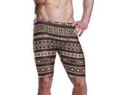 FANTAZIO Tappeto Africano Modello Maschio Costume da Bagno Poliestere Solido Uomini Surf Runner 1 M