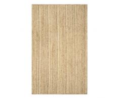 DN Handicraft Tappeto indiano fatto a mano in fibra naturale marrone juta 4 x 4 piedi quadrati (120 x 120 cm)