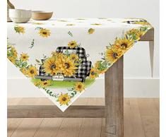 Artoid Mode Camion Girasole Primavera Biancheria Da Tavola Estate Stagionale Cucina Tavolo Decorazione Interno Vacanza Festa Decorazione 85x85 cm