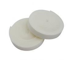 KOMBI Set 2 pezzi Nastro Parafreddo Spugna 15mm x 8mt Adesiva Porta Finestra Portafinestra Filtro Guarnizione Schiuma Resina Espansa Autoadesiva,