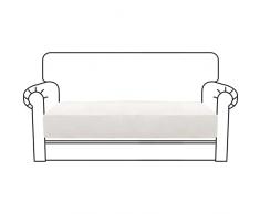 CHELZEN Velluto Coprisedile per divano, Copriseduta Divano Elasticizzato, Soft Cuscino Protezione Divano Sedile Lavabile (2 Posti, Bianca)