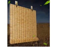 Tenda a lamella naturale, finestre di feritoia tende romana, parasole cieco con sollevatore, tende a rulli di bambù tenda parasole della partizione, per interni / esterni traspirante, personalizzabile