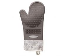 Brandani 54689, Guanto forno, Batticuore, avorio/tortora, in silicone e cotone