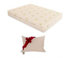 Baldiflex Emporio Materasso Singolo Easy 4.0 in Memory Foam, 90x200x22cm, Fodera Aloe Vera, Ortopedico, Antiacaro, Cuscino Fiocco Memory