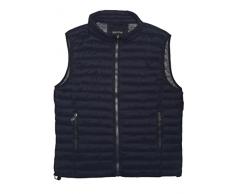 Fantasy Gilè Piumino Leggero Ecologico 100 grammi senza manica Uomo (L, Blu)
