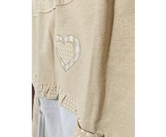R.P. Tenda Tendone Ginevra - Country Tirolesi cm 140x290 - Fascia in Lino e Cotone - Beige
