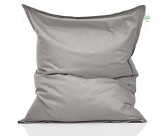 Green Bean© XXL Poltrona a Sacco da Interni 140x180cm 380 Litri Bambini & Adulti Imbottitura Perle EPS Pouf Gigante Grande Cuscino per sdraiarsi sedersi