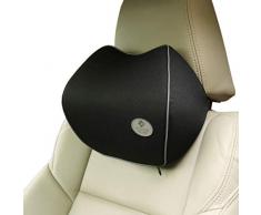 Totento Cuscino poggiatesta Auto, Cuscino Collo Auto in Memory Foam Ergonomico Cuscino Cervicale Auto per Guida Cuscino Supporto del Collo per Seggiolino Auto (Nero)