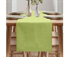 ARVOV Runner da tavolo, moderno, runner da tavolo, runner da tavola primavera, moderno, impermeabile, runner da tavolo, verde, per esterni, balcone, interni, feste, vacanze, decorazione (verde, 40 x
