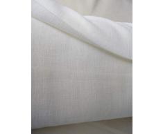 Generico TendeArredoTessile Tenda in Puro Misto Lino Panna Unica Tinta VENDUTA A Metro METRAGGIO Alta 300 CM