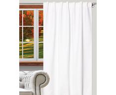 Splendid Victor - Tenda con Passanti nascosti, 140 x 260 cm, Colore: Bianco