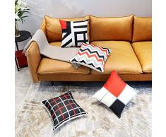 CHIMAERA Federa per Cuscino,Decorativo-Biancheria-copricuscini,45x 45 cm Quadrata Copertina Cuscini federe per Natale per divani Natale Decorativo (color5)