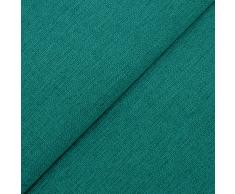 DESHOME Elena 5 metri - Tessuto al metro idrorepellente stoffa a metro resistente per tappezzeria divani, cuscini, arredo (Ottanio)