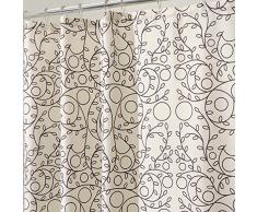 InterDesign Twigz Tenda Doccia, Tessuto, Bianco, 180x0.2x180 cm