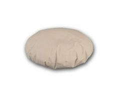 Cieffepi Home Collections Cuscino Arredo Ecopelle (Rotondo (Diametro 50), Marrone)