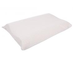 Soffim Lattice Guanciale Ortopedico con RivestimentoThermotech Tencell, 67% Poliestere 33% Lyocell-Lastra in Schiuma di Lattice, Panna/Nocciola, 42x67x11 cm