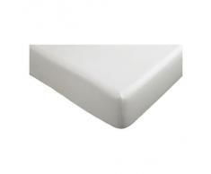 Ikea Knoppa - Lenzuolo con angoli, 90 x 200 cm, bianco, spessore materasso: fino a 25 cm
