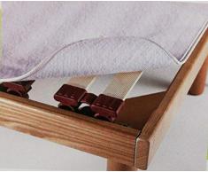 Coprirete in Feltro Una Piazza e Mezza con Laccetti, 100% Poliestere, Made in Italy