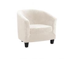 TOPCHANCES Copripoltrona Chesterfield 2 Pezzi,Elasticizzato Fodere Copripoltrona 1 Posto,Velluto Fodera Poltrona Club Tullsta per Bar Soggiorno Camera da Letto Reception