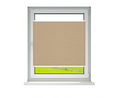 Tenda Plissettata EasyFix Klemmfix montabile Senza Fori Tenda Pliss/é Victoria M 45 x 100 cm Bianco