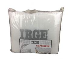 IRGE Coprirete Trapuntato 1 Piazza e 1/2 Copri Rete Bianco con Laccetti 130x195