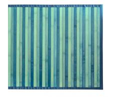 Confezioni Giuliana Tappeto Bamboo sfumato passatoia Cucina e Multiuso cm 50x230 Azzurro Turchese Blu