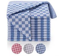 Blumtal Set da 5 Strofinacci Cucina Premium, Canovacci Cucina Cotone 100% - Stracci Cucina, Elevata Assorbenza, Certificati Oeko-Tex - 50x70cm, Colore Blu