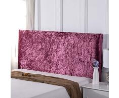 Copritestata Letto Matrimoniale Bianco/Nero Elastica Copertura Per Testiera Per Letto, Copritestiera Letto, Antipolvere Protezione Copertura Cotone Addensare Antigraffio Cuscino,G-200X75CM