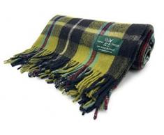 Coperta in misto lana scozzese Highland, 212 cm x 152 cm, calda e confortevole coperta da picnic (Cornish National)