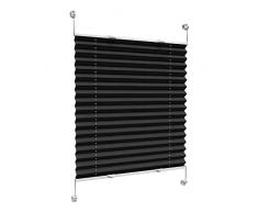 Victoria M. Praktica Tenda Plissettata, Montaggio Senza Foratura con Morsetti, Tenda-Plissé a Rullo Opaca per Finestre e Porte, Poliestere, Antracite, 35 x 100 cm