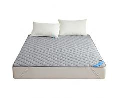 MHXY Materassino Tatami per Dormire Materasso Pieghevole Spessa Letto Imbottito Antiscivolo Coprimaterasso Traspirante Adatto alla Pelle (Color : Light Gray, Size : 100x200cm)