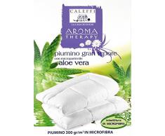 Piumino gran tepore in microfibra UNA PIAZZA con microparticelle di ALOE VERA Caleffi 155*200