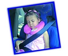 Cuscino collo da viaggio Cenerentola morbido bambina rosa