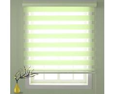 Tenda Plissettata Oscurante 50x220cm protezione solare, opaca e privacy Tenda Plissé Da Interni Oscurante Installazione Anche Senza Trapano per finestra, porta, bagno, cucina, Verde