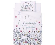 sarcia.eu Biancheria da Letto di Colore Bianco-Nero Winnie The Pooh 135x200 Disney 135x200 cm
