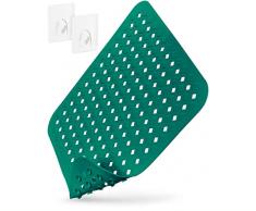 Homerella Tappetino doccia antiscivolo e sensibile alla pelle 53x53cm, INCL. SOSPENSIONE | Senza BPA | Tappeto doccia antiscivolo resistente alla muffa e lavabile in lavatrice