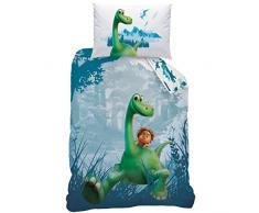 Disney The Good Dinosaur 043726 Set Copripiumino singolo e federa in cotone renforcé, 140 x 200 + 70 x 90 cm
