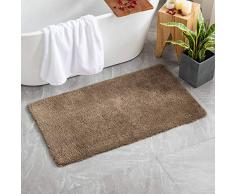 MIULEE Tappetino da Bagno 1 Pezzi Assorbente Antiscivolo con Tappeti ad Alta Idroscopicità in Microfibra Morbido per Camera da Letto Cucina Ingresso 70X120 CM Cammello