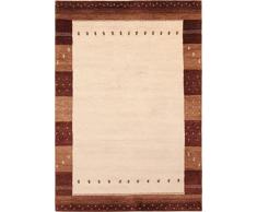 Nain Trading Indo Gabbeh - Tappeto orientale 243 x 168 cm, colore: Beige annodato a mano