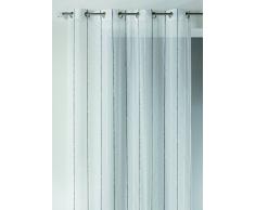 Casa Maison HM6966301 effetto tenda tenda di lana a righe verticali 140 x 260 cm Grigio