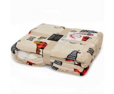 Daunex Caldo Plaid Morbidotto Light Invernale Morbido | Coperta Plaid Divano Pile | Coperta Matrimoniale Invernale 130x160 cm | Coperta Divano Morbida, Coperta Calda - Col. Bau
