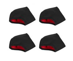 FRCOLOR 2 Paia di Scarpe per Piedi Imbottiti Neri per Tendini Imbottiti per Xx. Cm Plantare E Uomini Durevoli di Guarire Cuoio Fascite Adolescenti Copre Ragazze Cuscino Dolore Calze